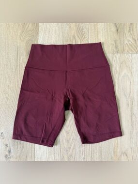 Lululemon Align Maroon 9” Biker Shorts